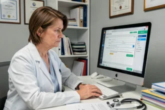 Médecin généraliste face à une erreur de configuration du logiciel médical KelDoc Pro dans son cabinet